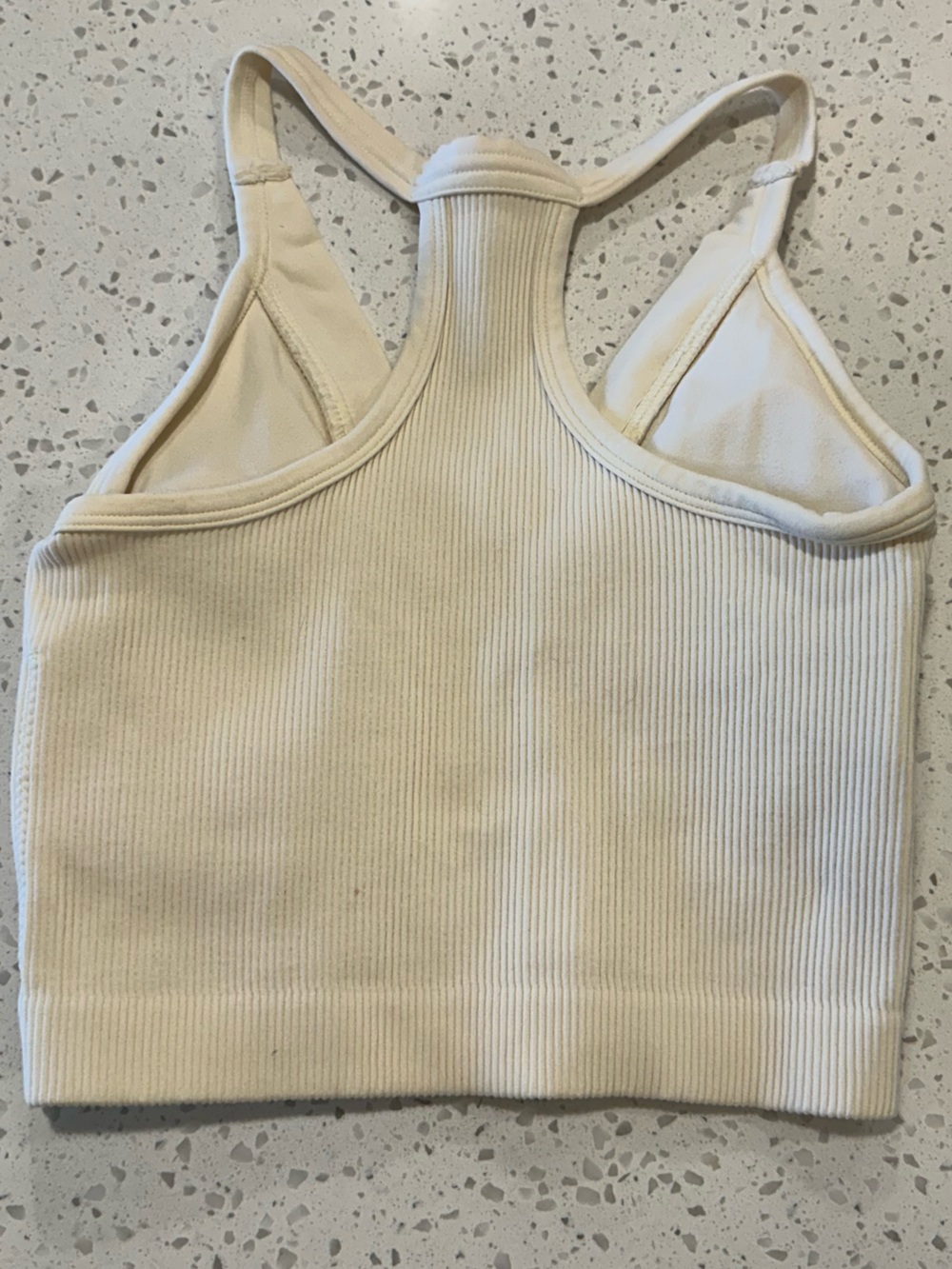 Women’s Pro Fit Ribbed Tanks Two piece - Red and Cream - Picture 4 of 8